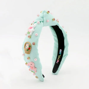 Poppyland Girls Head Band - Bunny Fun