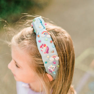 Poppyland Girls Head Band - Over the Rainbow