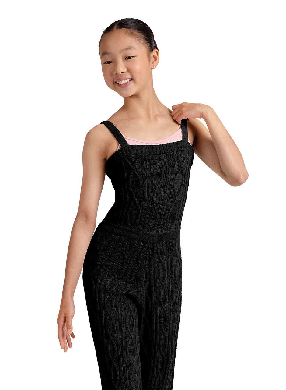 Bloch Girls Full Length Knitted Romper - CU12001