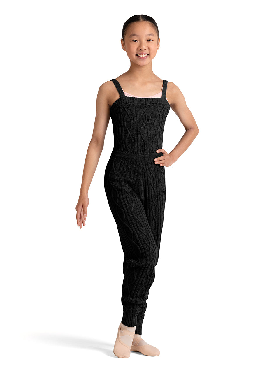 Bloch Girls Full Length Knitted Romper - CU12001