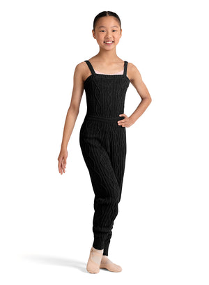 Bloch Girls Full Length Knitted Romper - CU12001