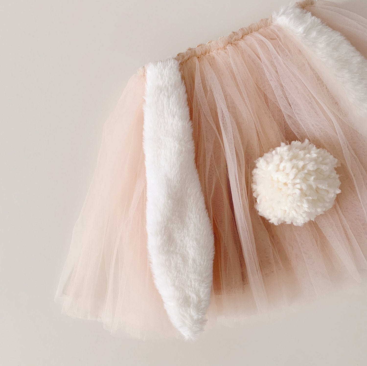 Bluish Baby Bunny Tutu - Taupe and Grey