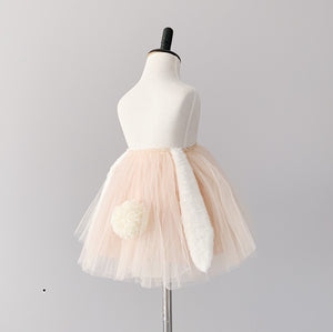 Bluish Baby Bunny Tutu - Taupe and Grey