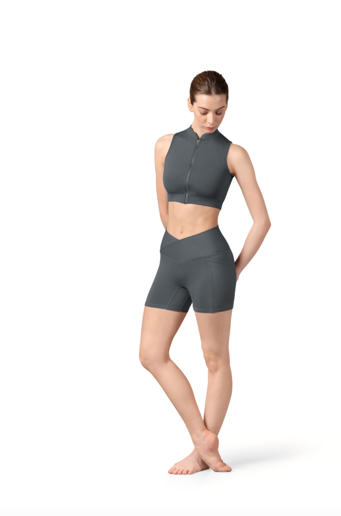 Bloch Ladies Twist Mock Neck Crop Top - Spring 2025