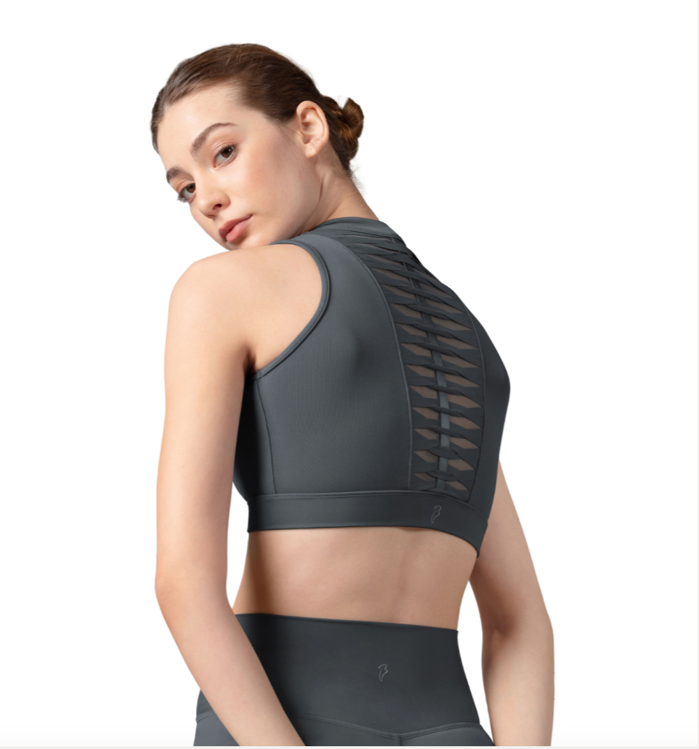 Bloch Ladies Twist Mock Neck Crop Top - Spring 2025