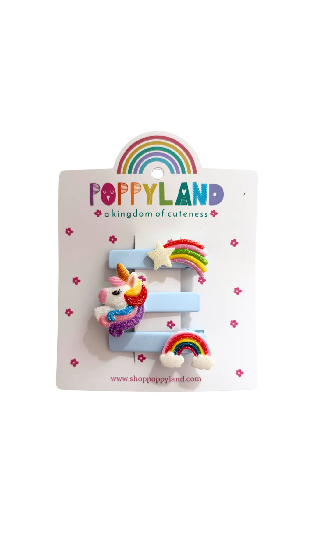 Poppyland Hair Pins - Unicorn Rainbow