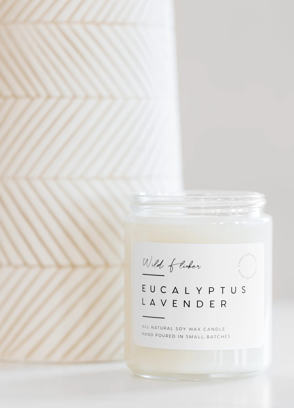 Wild Flicker Eucalyptus Lavender Soy Wax Candle - Single Wick