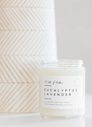 Wild Flicker Eucalyptus Lavender Soy Wax Candle - Single Wick
