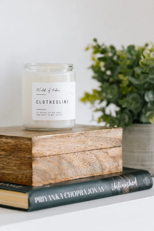 Wild Flicker Clothesline Soy Wax Candle  - Single Wick