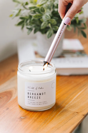 Wild Flicker Bergamot Breeze Soy Wax Candle  - Single Wick