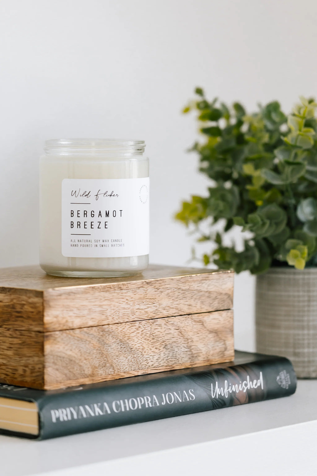 Wild Flicker Bergamot Breeze Soy Wax Candle  - Single Wick