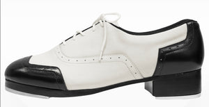 Bloch Mens/Boys Jason Samuels Tap Shoe - The Spectator SPECIAL Edition Black and White