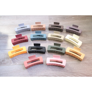 LARGE Hair Claw Rectangle Hair Clips