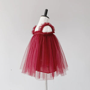 Baby Avery Tutu Dress by Bluish - Burgundy