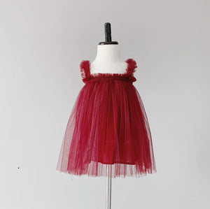 Baby Avery Tutu Dress by Bluish - Burgundy